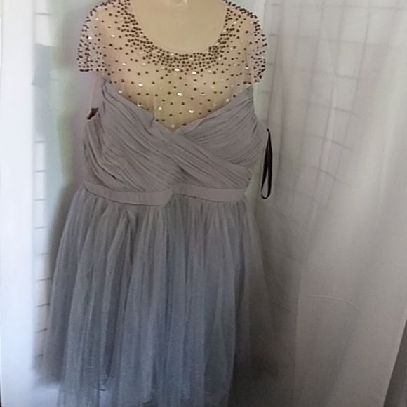 little mistress silver dress